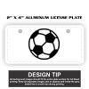 2" X 4" Aluminum License Plate  Thumbnail