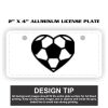 2" X 4" Aluminum License Plate  Thumbnail