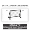 2" X 4" Aluminum License Plate  Thumbnail