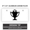 2" X 4" Aluminum License Plate  Thumbnail