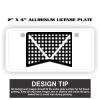 2" X 4" Aluminum License Plate  Thumbnail
