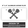 2" X 4" Aluminum License Plate  Thumbnail
