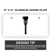 2" X 4" Aluminum License Plate  Thumbnail