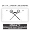 2" X 4" Aluminum License Plate  Thumbnail