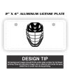 2" X 4" Aluminum License Plate  Thumbnail