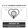 2" X 4" Aluminum License Plate  Thumbnail