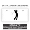 2" X 4" Aluminum License Plate  Thumbnail