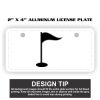 2" X 4" Aluminum License Plate  Thumbnail