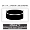 2" X 4" Aluminum License Plate  Thumbnail