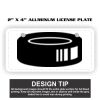 2" X 4" Aluminum License Plate  Thumbnail