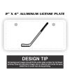 2" X 4" Aluminum License Plate  Thumbnail