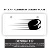 2" X 4" Aluminum License Plate  Thumbnail