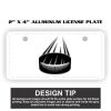 2" X 4" Aluminum License Plate  Thumbnail