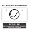 2" X 4" Aluminum License Plate  Thumbnail