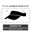 2" X 4" Aluminum License Plate  Thumbnail
