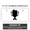 2" X 4" Aluminum License Plate  Thumbnail