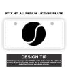 2" X 4" Aluminum License Plate  Thumbnail