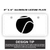 2" X 4" Aluminum License Plate  Thumbnail