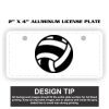 2" X 4" Aluminum License Plate  Thumbnail