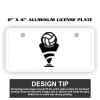 2" X 4" Aluminum License Plate  Thumbnail