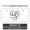 2" X 4" Aluminum License Plate  Thumbnail