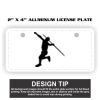 2" X 4" Aluminum License Plate  Thumbnail