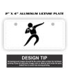 2" X 4" Aluminum License Plate  Thumbnail