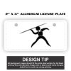 2" X 4" Aluminum License Plate  Thumbnail