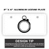 2" X 4" Aluminum License Plate  Thumbnail