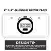 2" X 4" Aluminum License Plate  Thumbnail