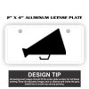 2" X 4" Aluminum License Plate  Thumbnail