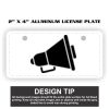 2" X 4" Aluminum License Plate  Thumbnail