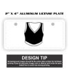 2" X 4" Aluminum License Plate  Thumbnail