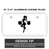 2" X 4" Aluminum License Plate  Thumbnail