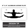 2" X 4" Aluminum License Plate  Thumbnail