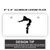2" X 4" Aluminum License Plate  Thumbnail