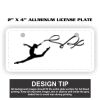 2" X 4" Aluminum License Plate  Thumbnail
