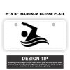 2" X 4" Aluminum License Plate  Thumbnail