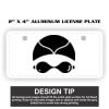 2" X 4" Aluminum License Plate  Thumbnail