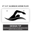 2" X 4" Aluminum License Plate  Thumbnail