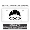 2" X 4" Aluminum License Plate  Thumbnail