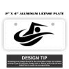 2" X 4" Aluminum License Plate  Thumbnail