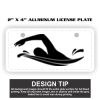 2" X 4" Aluminum License Plate  Thumbnail