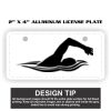 2" X 4" Aluminum License Plate  Thumbnail