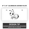 2" X 4" Aluminum License Plate  Thumbnail