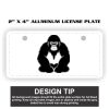 2" X 4" Aluminum License Plate  Thumbnail