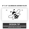 2" X 4" Aluminum License Plate  Thumbnail
