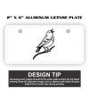 2" X 4" Aluminum License Plate  Thumbnail