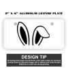2" X 4" Aluminum License Plate  Thumbnail