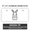 2" X 4" Aluminum License Plate  Thumbnail